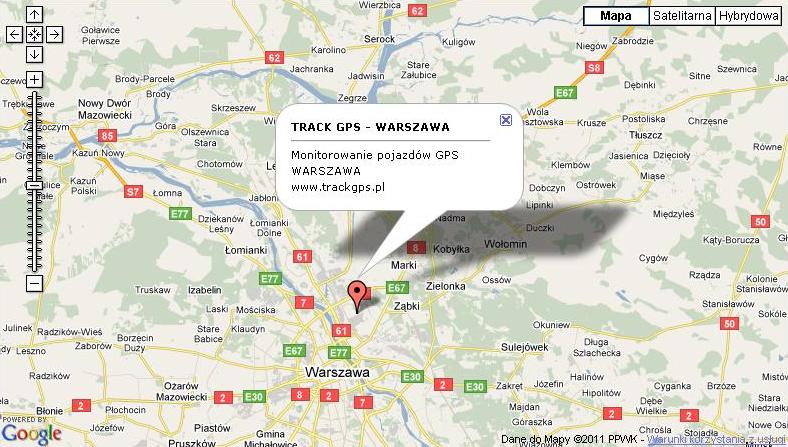 Monitorowanie GPS Warszawa