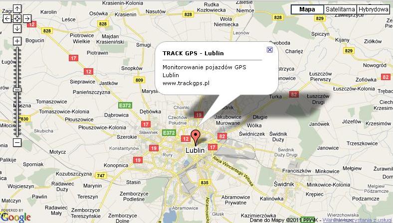 Monitorowanie GPS Lublin